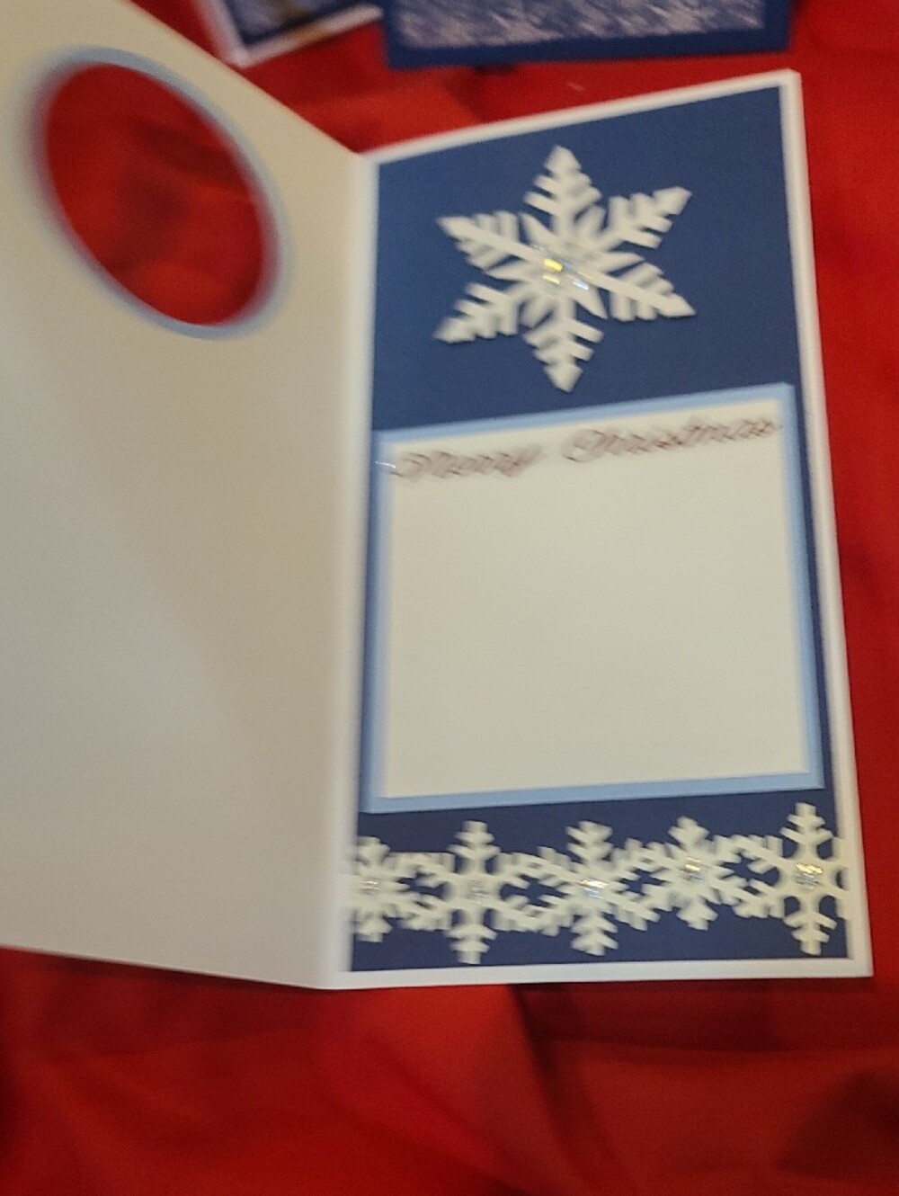 Festive Blue Snowflake Holiday Cards - 13 Pack of Asst Designs NWT - Picture 8 of 10